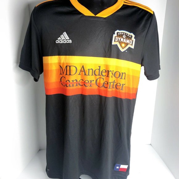 2020 Adidas Houston Dynamo MLS Black Away Jersey M 2020 Adidas Houston Dynamo MLS Black Away Jersey M